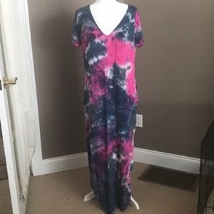 Tie dyed maxi dress